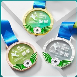 Football Super League Medal with Wings