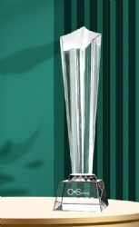 Star-Topped Clear Crystal Award
