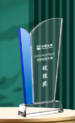 Blue Crystal and Clear Crystal Award