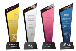 Gold/Silver/Pink/Blue Crystal Award