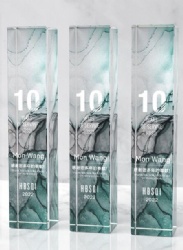 Teal & Grey Rectangular Prism