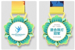 Custom Flower Shape Physiotherapy Medal