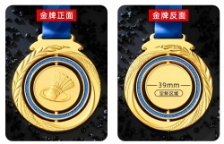 Custom Round Badminton Medal