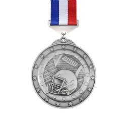 Silver American Football Field Medal