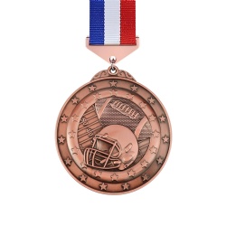 Bronze American Football Field Medal