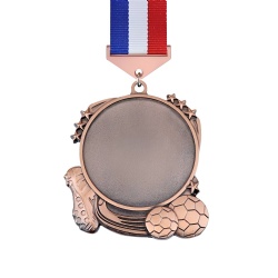 Bronze Soccer and Horse Medal
