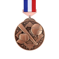 Bronze Baseball Diamond Achievement Medal