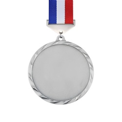 Siilver Medal with Tri-Color Ribbon