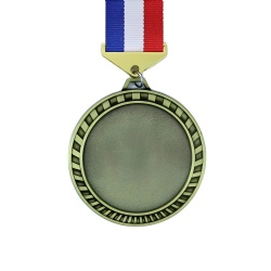 Gold Medal with Tri-Color Ribbon