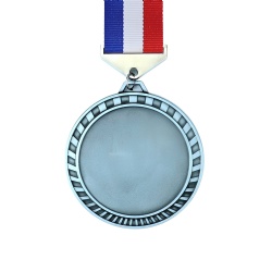 Silver Medal with Tri-Color Ribbon