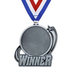 Silver Starburst Winner Medal