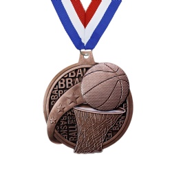 Basketball Theme Medal