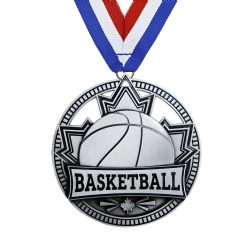 Silver Basketball Competition Medal