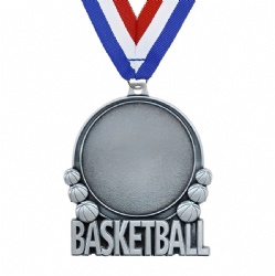 Silver Basketball Championship Medal