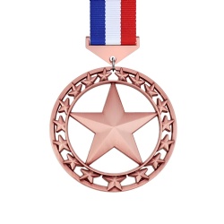 Rose Gold Star Medal