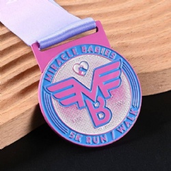 Miracle Babies 5K Run/Walk Medal with Wings Logo