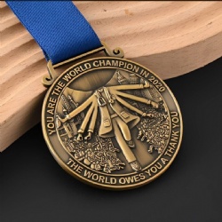 World Champion in 2020 Hero Medal with Blue Ribbon