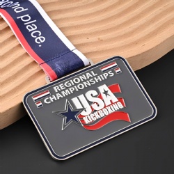 Custom Zinc Alloy USA Kickboxing Regional Championships Medal