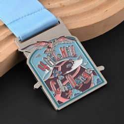 4 Mile Hill Challenge Medal with Eagle Design