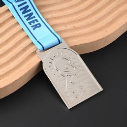 Swimming Medal with Winner Ribbon