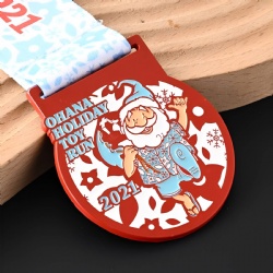 Ohana Holiday Toy Run 2021 Medal