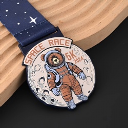 Space Race 5K 2024 Bear Astronaut Medal