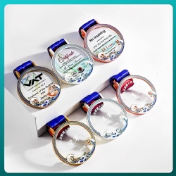 Medal with Wave Design